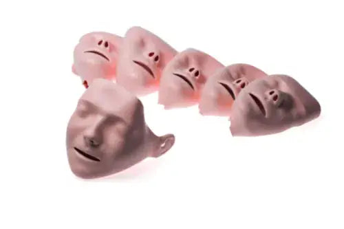 Laerdal Little Anne stapelbare Gesichtsmasken, hellhäutig, 6 Stück für CPR-Trainingspuppen in der Erste Hilfe Ausbildung.