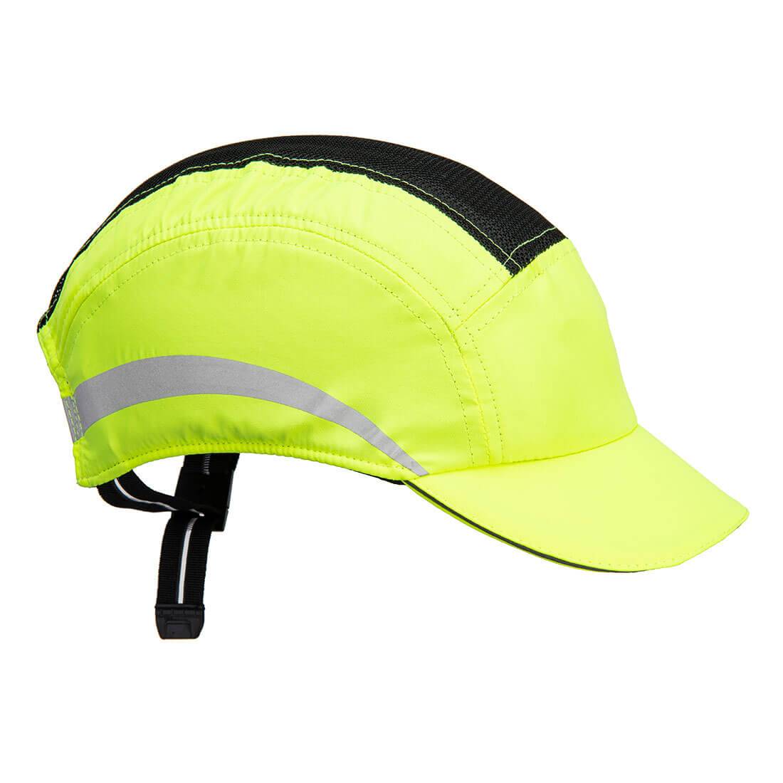 AirTech Anstoßkappe - PS79 - Portwest in Neon-Gelb mit atmungsaktivem Netzgewebe und reflektierendem Detail für maximale Sicherheit.