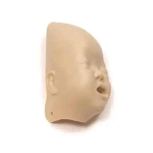 Gesichtsteil einer Laerdal Baby Anne & Little Baby QCPR Maske, kompatibel mit neuen CPR-Trainingsmodellen, Set mit 6 Stück.