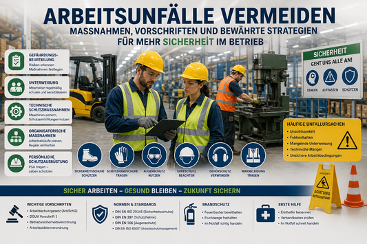Arbeitsunfälle vermeiden – Maßnahmen, Vorschriften, Strategien für mehr Sicherheit im Betrieb