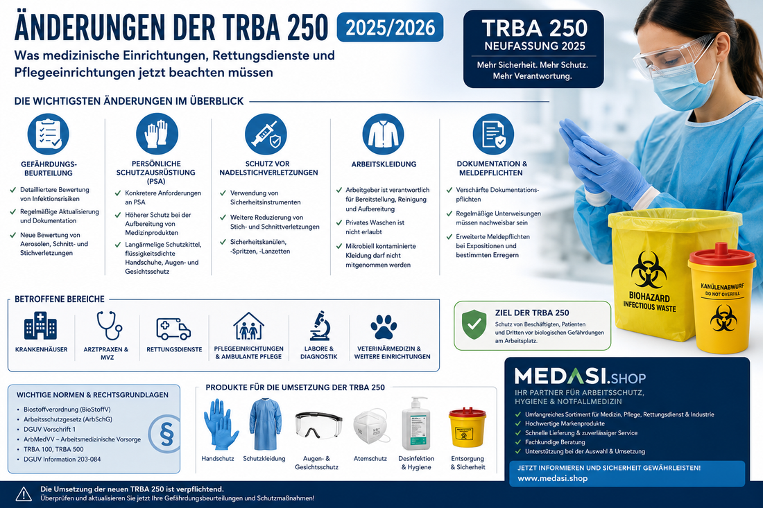 Änderungen der TRBA 250 2025/2026