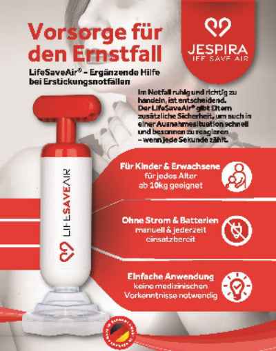 alt="LifeSaveAir Anti-Erstickungsgerät zur Notfallhilfe bei Atemwegsblockade für Kinder Erwachsene Senioren"