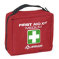 First Aid Kit Tasche - Erste Hilfe Set Maxi in Rot mit Tragegriff und weißem Kreuzsymbol. Ideal für Outdoor und Reisen, wasserdicht und robust.
