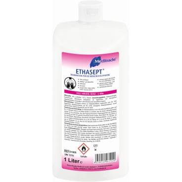 Ethasept Händedesinfektionsmittel 1 Liter Flasche, VAH-gelistet, parfümfrei