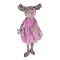Wärmflasche 0,8 Liter Plüschtier - Maus Tiffy in rosa Kleid als kuscheliger Begleiter für Kinder. Ideal für Wärmebehandlungen und gemütliche Momente.