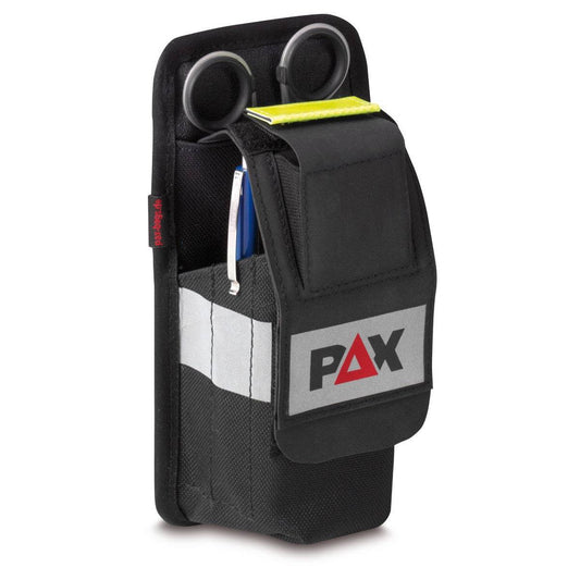 Robustes Brillenholster PAX Pro Series mit reflektierendem Streifen und Fächern für Schutzbrillen und Werkzeuge, ideal für Arbeitssicherheit.