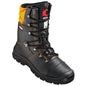 ROBINIE Forst-Schnürstiefel CRAFTLAND® aus geprägtem Vollleder mit gepolstertem Kragen und robuster Sohle für sicheres Arbeiten im Wald.