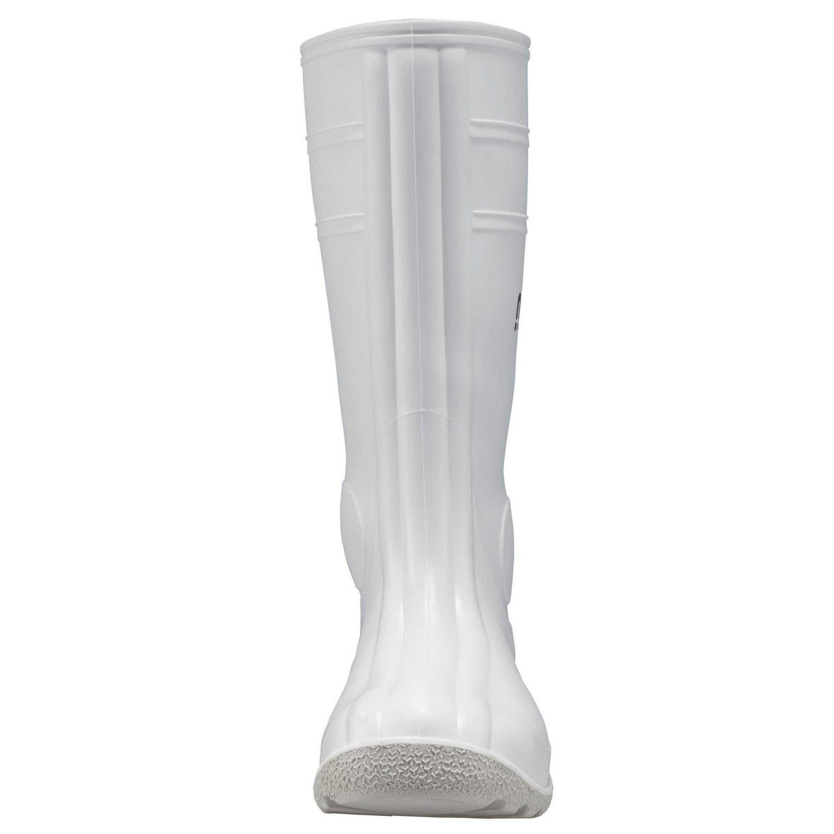 Hoch geschnittener Gummistiefel NORA Weiss S5 mit verstärkter Ferse und ergonomischer Passform für optimalen Schutz bei der Arbeit.