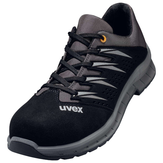 Uvex 2 Trend Sicherheitsschuh S3 grau Halbschuh mit ergonomischer Sohle und atmungsaktivem Obermaterial für Montage und Produktion.