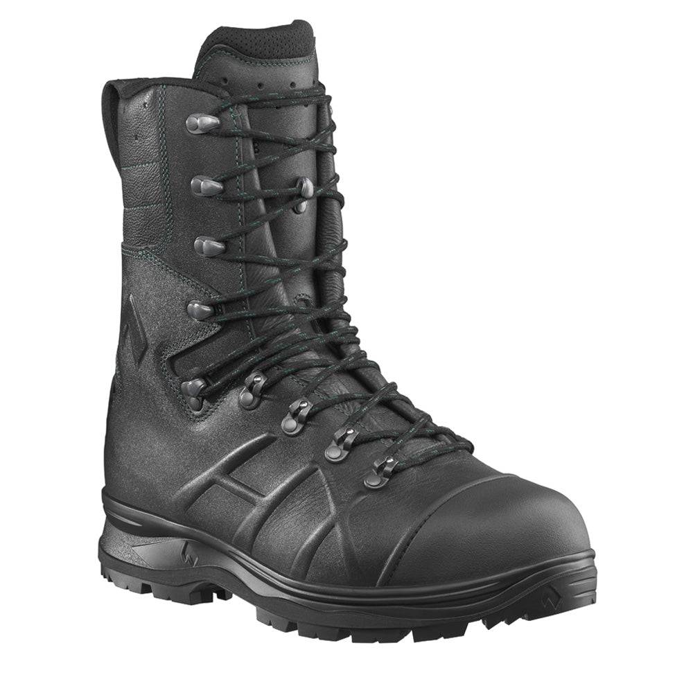 Protector Pro 2.0 – Hochwertige Sicherheitsschuhe von HAIX in schwarzem Design mit hoher Schnürung und robuster Zehenschutzkappe.