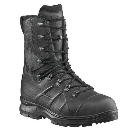 Protector Pro 2.0 – Hochwertige Sicherheitsschuhe von HAIX in schwarzem Design mit hoher Schnürung und robuster Zehenschutzkappe.