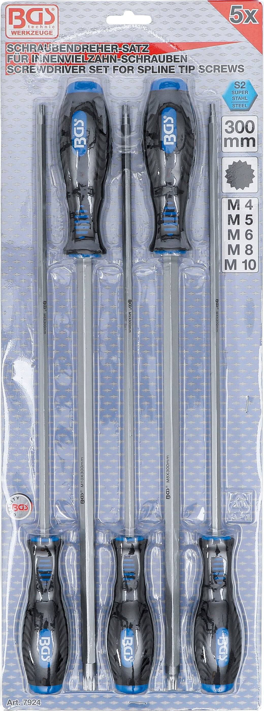 Schraubendreher-Satz BGS Innenvielzahn (für XZN) 5-tlg., Medasi.shop, Screwdrivers