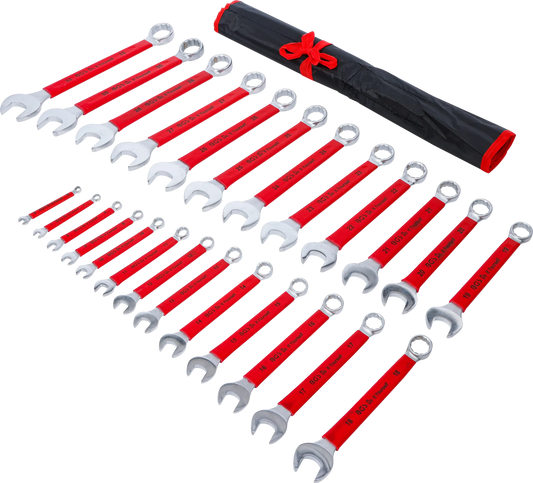 Maul-Ringschlüssel-Satz mit rutschfestem Griff SW 6 - 32 mm 25-tlg.