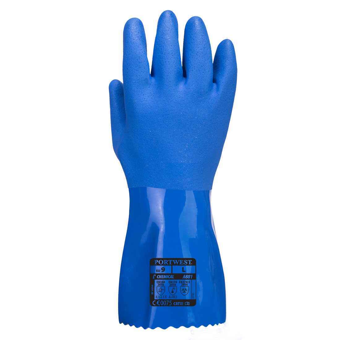 Chemikalienschutzhandschuhe PVC A881 für chemikalienbeständigen Schutz