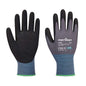Nitrilschaum-Handschuh NPR-Pro AP65 Portwest Schwarz/Grau mit ergonomischer Passform für präzises Arbeiten in Industrie und Handwerk.