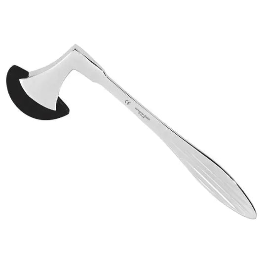 Reflexhammer Trömner mit schwarzem Gummikopf für neurologische Diagnostik. Ideal für präzise Reflexprüfung in Klinik und Praxis.