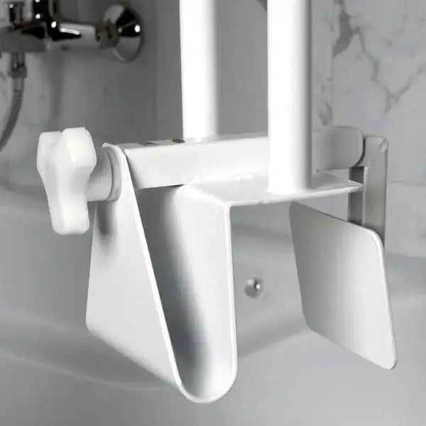 Stabiler Wannengriff Servocare mit sicherer Befestigung an der Badewanne. Hochwertiger Stahl mit Vinyl-Beschichtung für langlebige Nutzung.