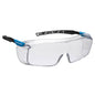 Klarer Schutzbrillenrahmen der Top OTG PS31 Portwest kaufen – Überbrille mit zweifarbigen Bügeln, EN 166 zertifiziert für optimalen Augenschutz.