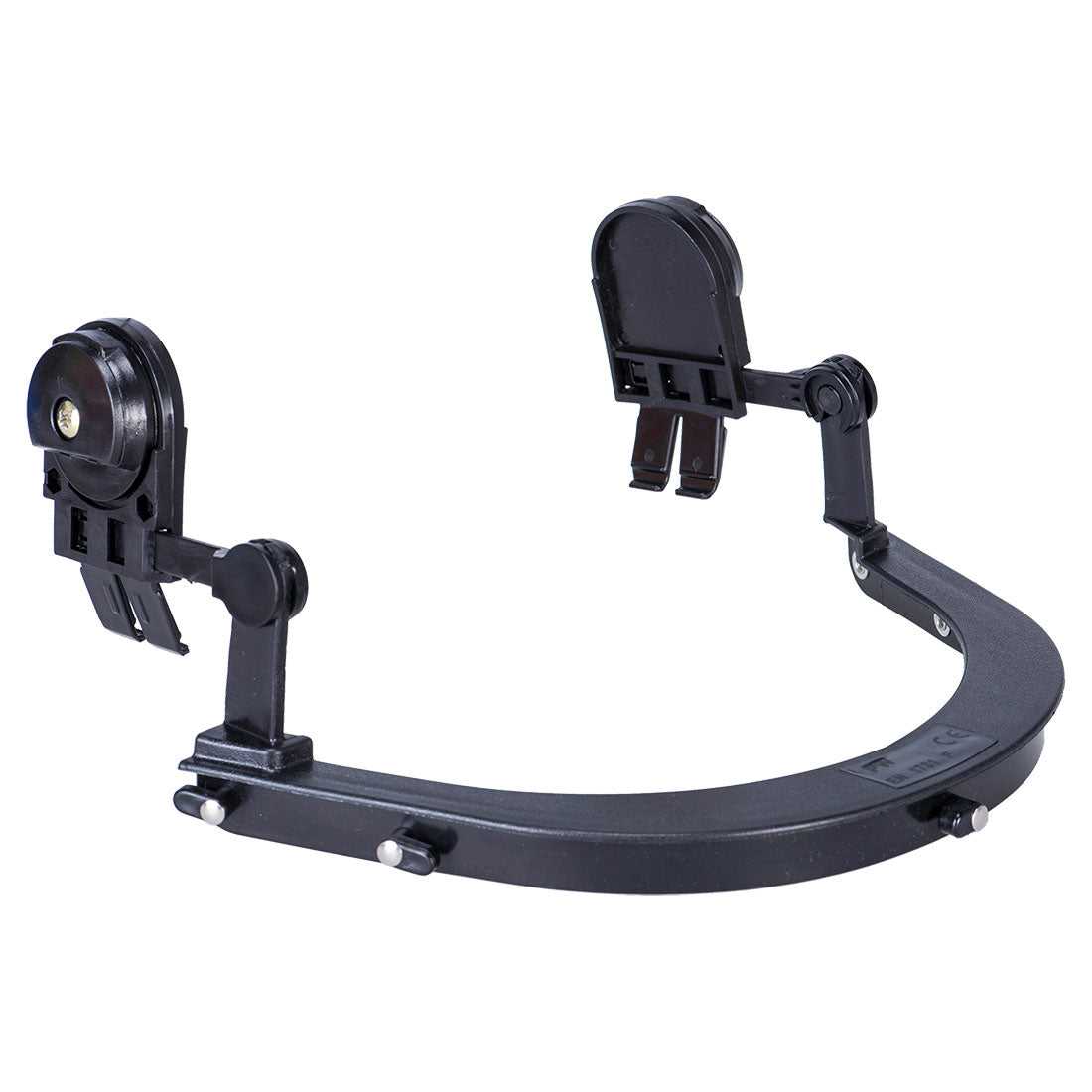 PS58 - Helmvisierhalter universell einsetzbar in Schwarz, passend für Endurancehelme mit Universalschlitzen für Visiere und Gehörschutz.