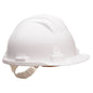 Weißer Arbeitssicherheits-Helm PS61 Portwest für EN 397 konforme Sicherheitsausrüstung. Geeignet für industrielle Anwendungen.