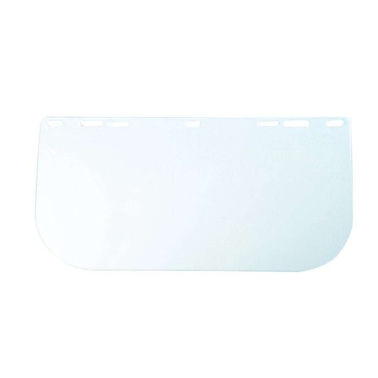 PW92 Ersatzvisier Transparent klar für Helme aus Polycarbonat, passend für PW90, PW91, PW58 und PS58. Ideal für mittleren Aufprallschutz im Arbeitsschutz.