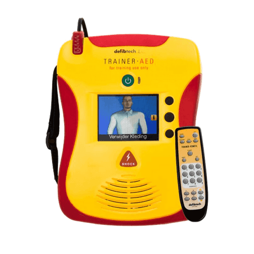Defibtech AED Trainer kaufen | 6 Simulationsszenarien – Trainingsgerät mit Bildschirm und Fernbedienung zur realistischen Notfallsimulation im Rettungstraining.