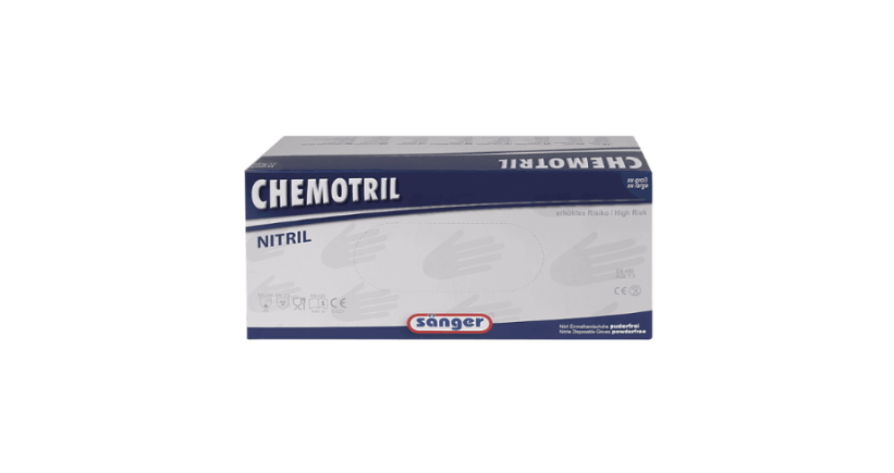 Chemotril Nitril Handschuhbox, Verpackung