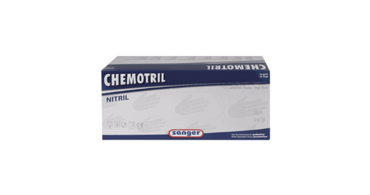 Chemotril Nitril Handschuhbox, Verpackung