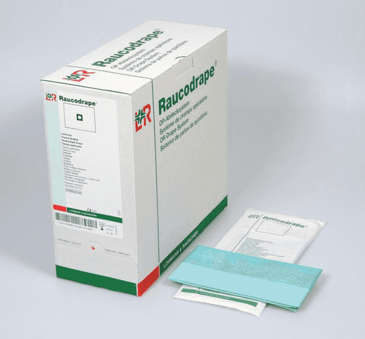 Steriles Raucodrape PRO Lochtuch in Verpackung für medizinische Anwendungen