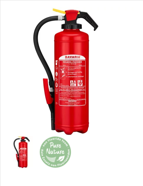 Schaum-Aufladefeuerlöscher BAVARIA Colt PureNature SK - 6 Liter - 10 LE- 34A 144B