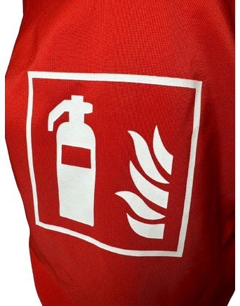 Schutzhaube für Feuerlöscher Rot ISO 7010