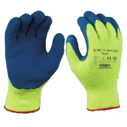 Acryl - Strickhandschuhe mit Latex - Crinkel - Beschichtung, flüssigkeitsdicht Winter - Medasi.shop - 11627
