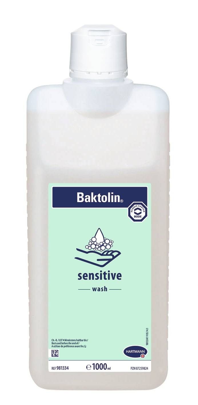 Baktolin® sensitive Körperwaschmittel - pH 5,5 in 1000 ml Flasche. Hautneutrale Seife für tägliche Pflege sensibler Haut.
