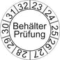 Prüfplaketten Behälter-Innenprüfung auf Rolle 1000 Stück