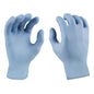 Einmalhandschuhe Nitril blau: Robust und sicher, für medizinische Anwendungen zertifiziert. 100 Stück im Dispenser. Länge 24cm, AQL 1,5.
