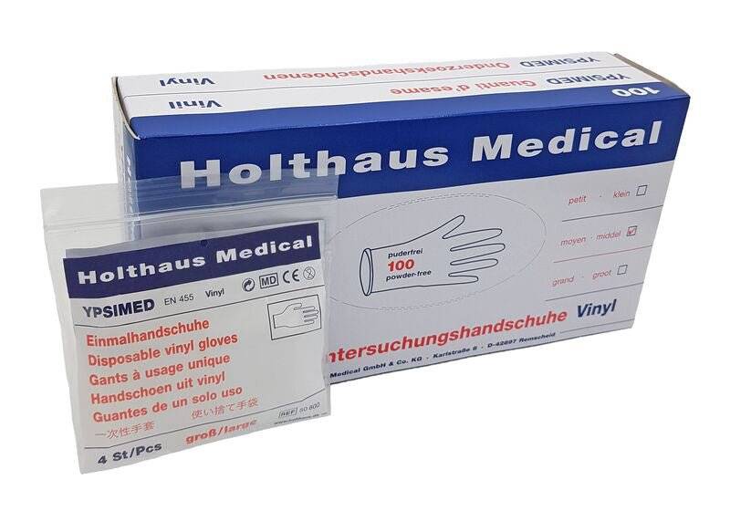 Einmalhandschuhe Vinyl YPSIMED - Medasi.shop - 50802 - Holt