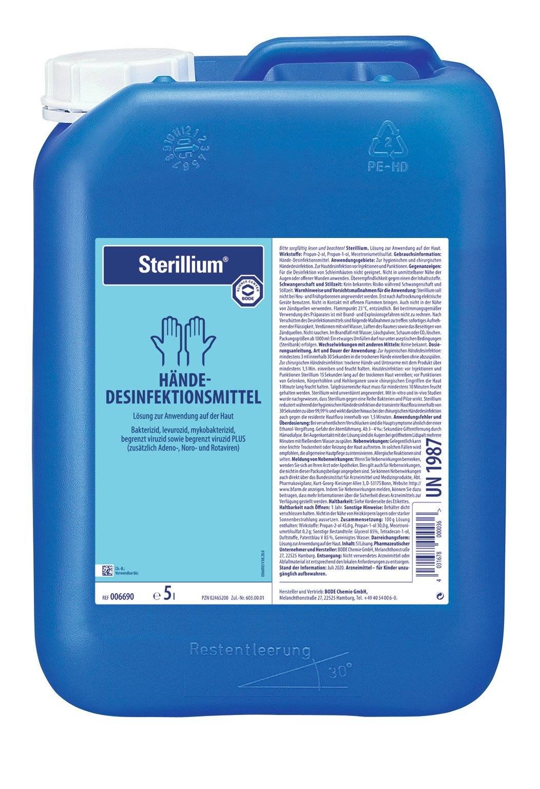 Händedesinfektion Sterillium® - Medasi.shop - PZN - 02465200