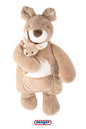 Kuschelfamilie Set mit Wärmflasche und Kirschkernkissen – Känguru Pearl & Baby Pollie. Weiche Wärmflasche mit wärmendem Kirschkernkissen für gemütliche Stunden.