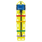 Lifeguard Spineboard mit 10-Punkt Fixiersystem und HeadFix Kopffixierung, gelb, mit 16 Griffen gemäß EN 1865-1 für Wasserrettung geeignet.