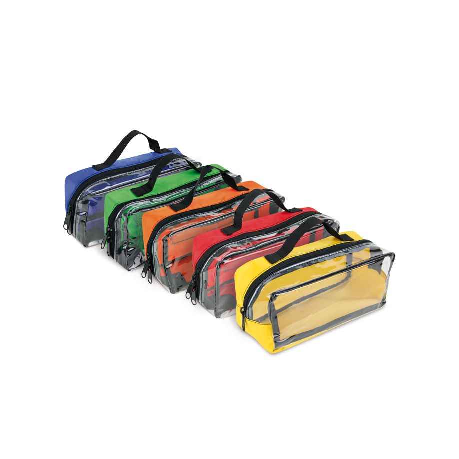 Modultaschen-Set für ratiomed Notfalltasche/-rucksack in fünf Farben mit Sichtfenster und Klettsystem zur flexiblen Organisation von Notfallmaterialien.