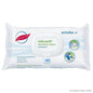 Verpackung der Schülke mikrozid sensitive wipes premium mit 50 alkoholfreien, parfümfreien Desinfektionstüchern zur Reinigung empfindlicher Oberflächen.