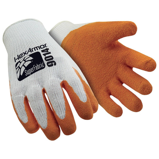 HexArmor SharpsMaster II 9014 Nadelstichschutzhandschuh mit weißem Gewebe und orange beschichteter Innenfläche für maximalen Schutz und Komfort.