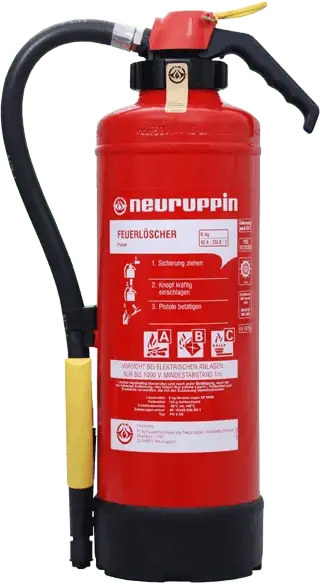 Pulver Aufladefeuerlöscher Neuruppin PG 12 AS 12 kg 15 LE - Medasi.shop - 015318