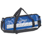 Lifeguard Sauerstofftasche in Blau mit reflektierendem Streifen und verstellbarem Schultergurt – ideal für O2-Flaschen 2–5L im Notfalleinsatz.