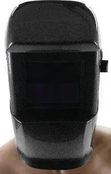 Automatisch verdunkelnder Schweißerhelm BGS 3516 im Carbonlook – für alle Schweißverfahren. Mit großem Sichtfeld & Solarzellen. Jetzt bei Medasi.shop entdecken!