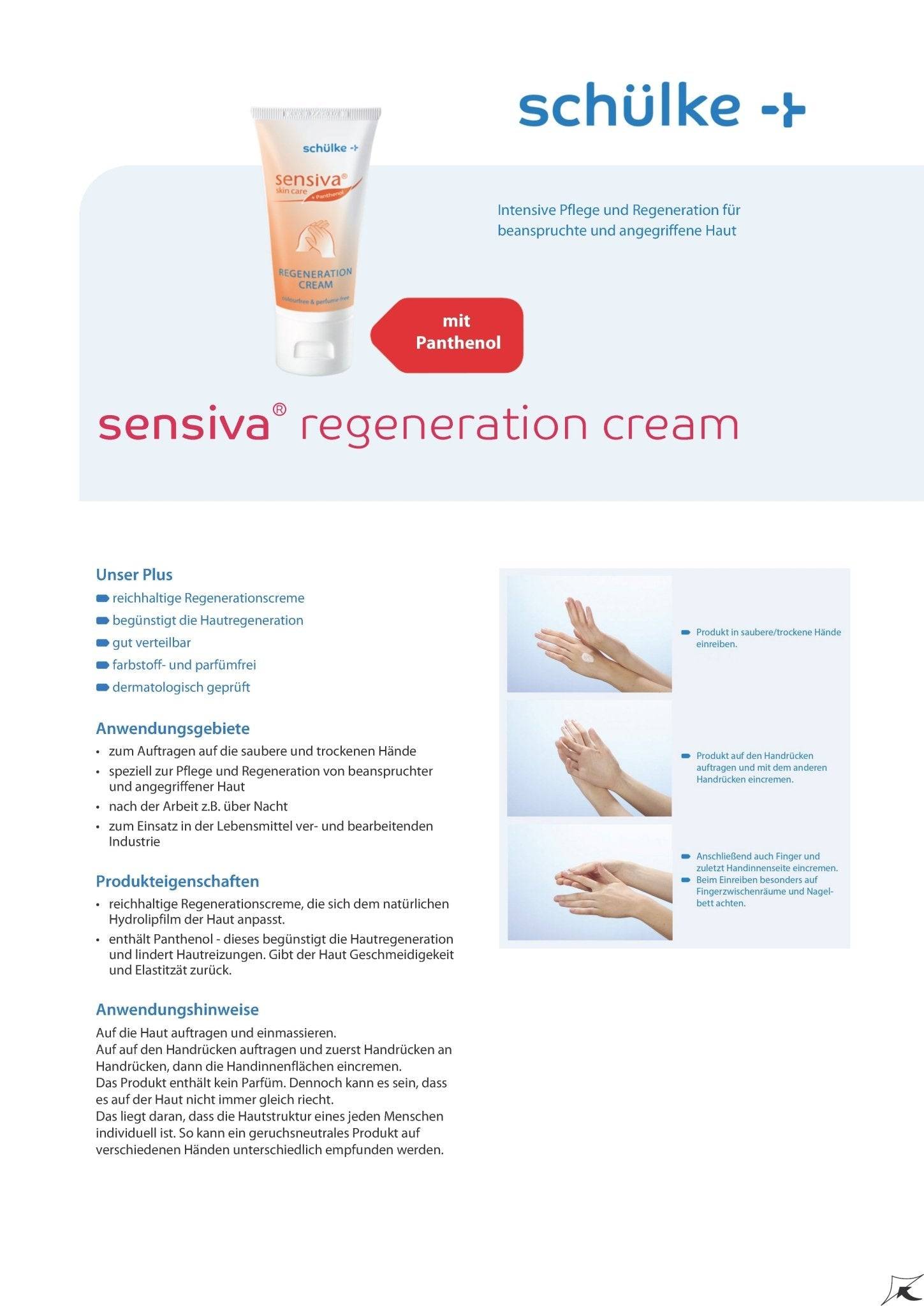 Entdecken Sie die Sensiva Regenerationscreme 50ml 02459286 für intensive Hautpflege ohne Duftstoffe. Perfekt zur Regeneration beanspruchter Haut nach der Arbeit.
