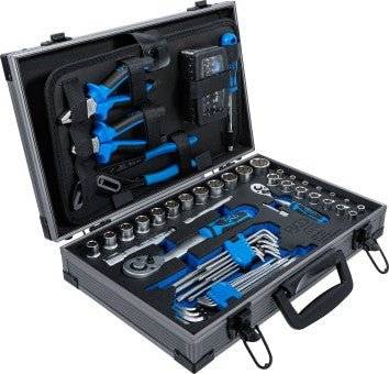 Universal-Werkzeugkoffer 85-tlg. 11510 by medasi.shop mit hochwertigem Werkzeugset für professionelle Anwendungen in Werkstatt und Haushalt.